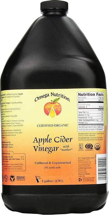 apple cider vinegar with mother omega nutrition price|omega nugget 1 oz bag.